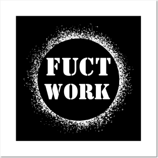HVAC - Fuct Work - White Posters and Art